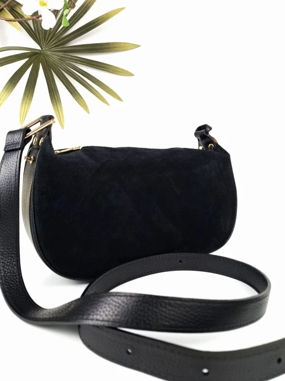 włoska torebka skórzana vera pelle z regulowanym paskiem torebka listonoszka