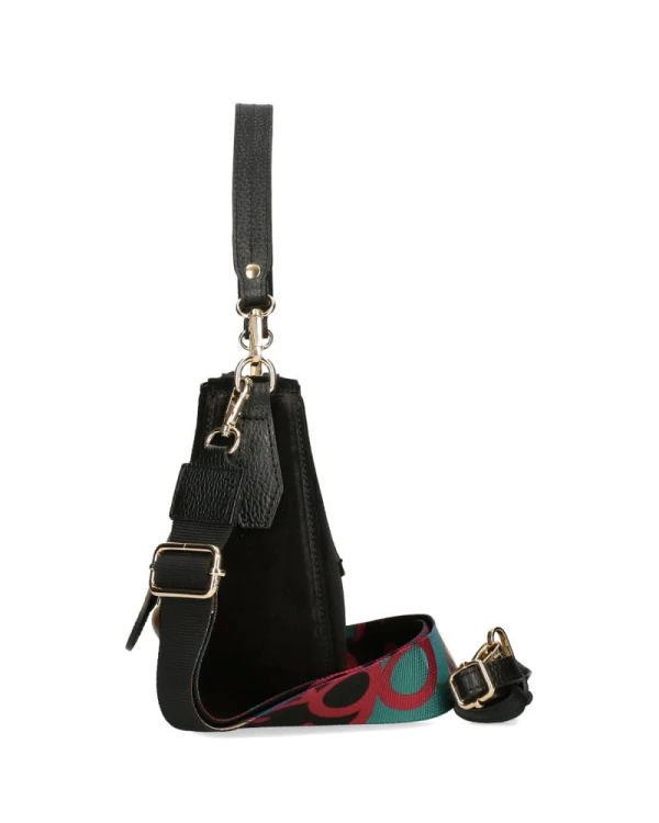 torebka ego czarna zamsz księżyc nowa kolekcja