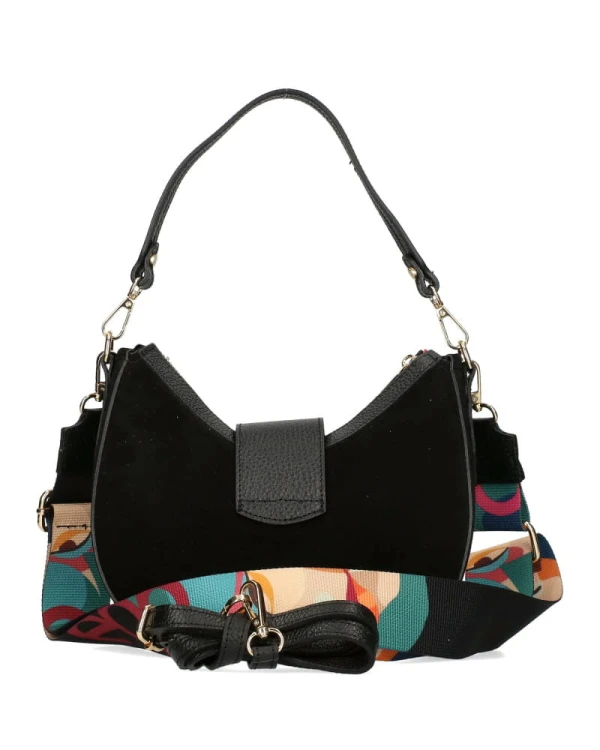 torebka ego czarna zamsz księżyc nowa kolekcja