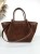 duża brązowa torba damska wykonana zamszu , skórzane uchwyty , kolor brązowy marrone butik hrabina