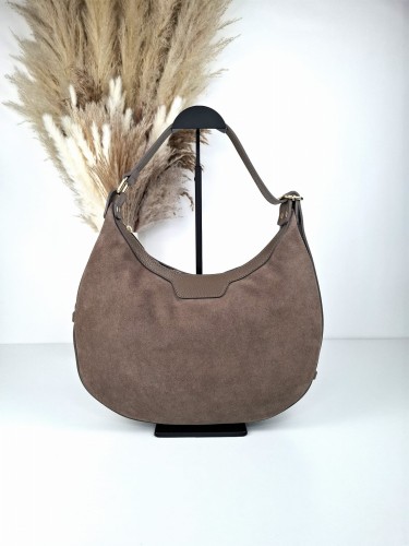 torebka zamszowa księżyc