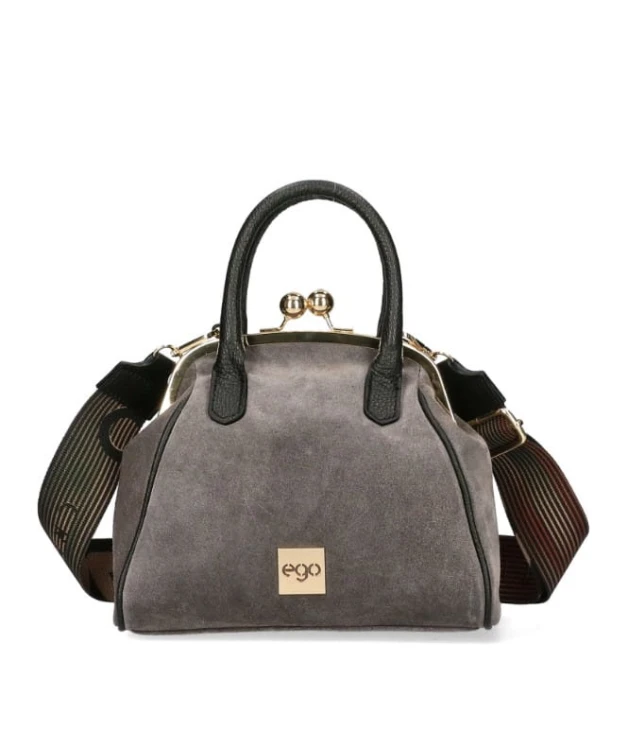 torebka babcinka szara na bigiel ego kwiatek