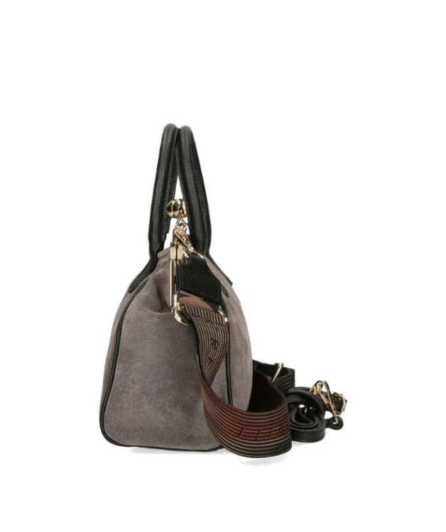 torebka babcinka szara na bigiel ego kwiatek