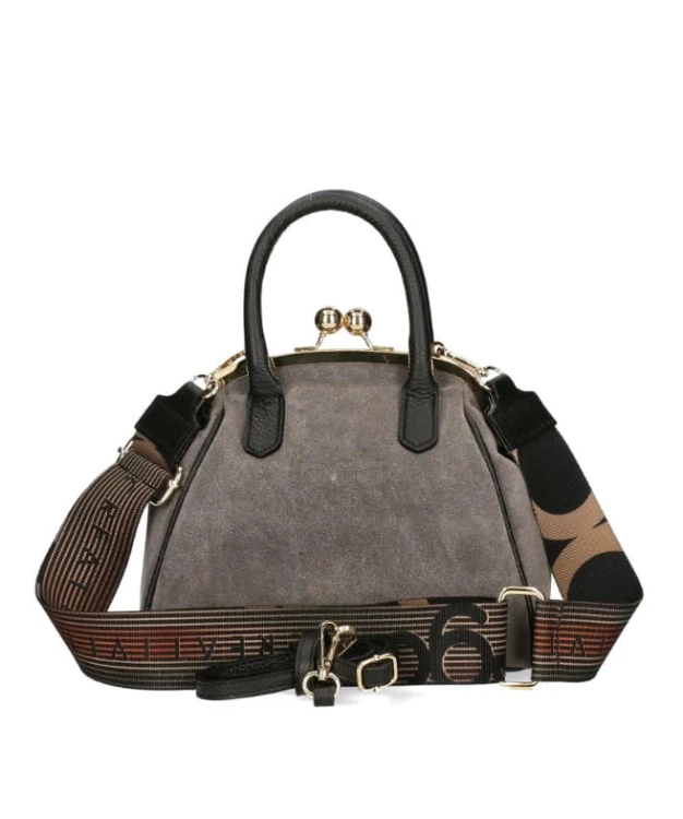 torebka babcinka szara na bigiel ego kwiatek