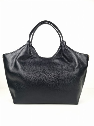 czarna torebka shopper