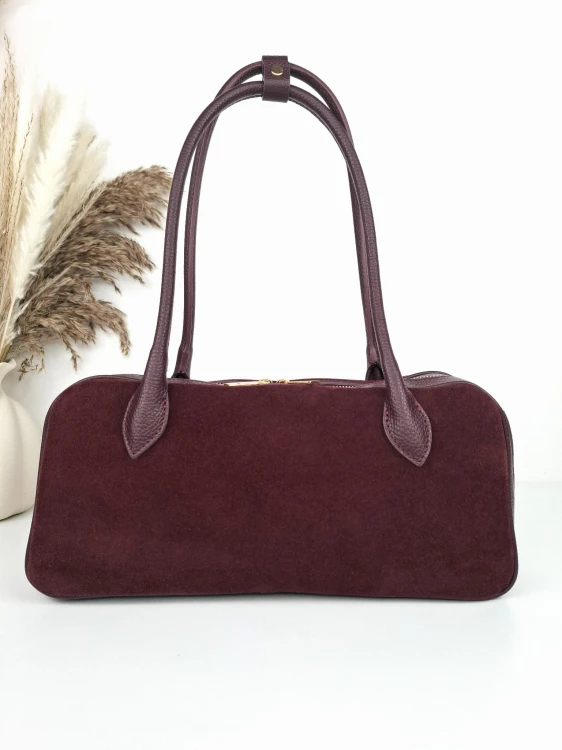 torebka jamnik bordo borse in pelle