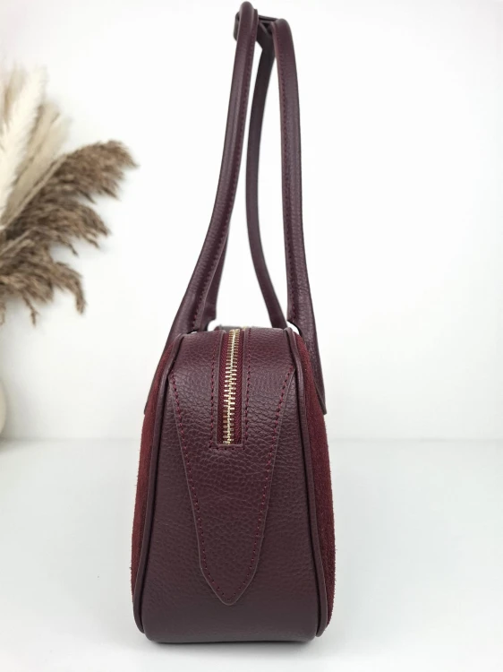 torebka jamnik bordo borse in pelle