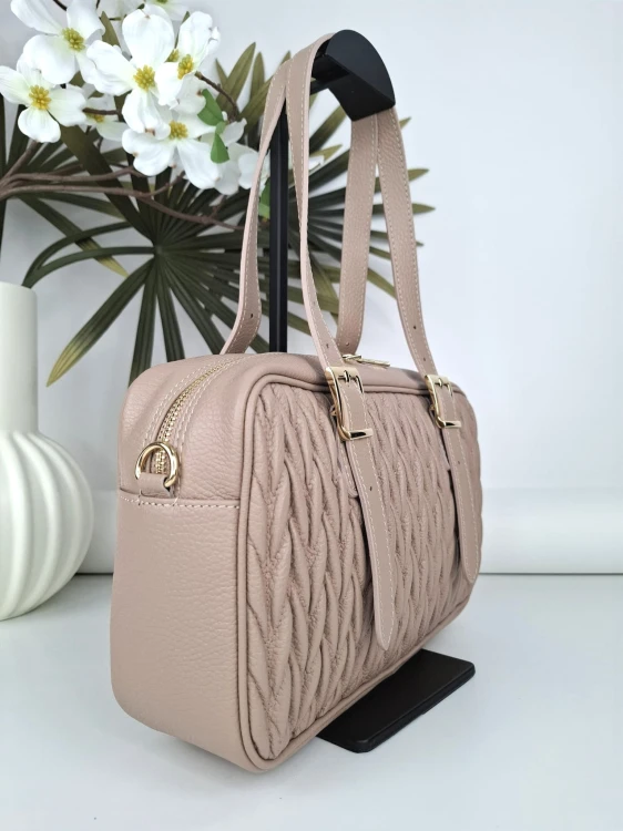 torebka damska na lato jamnik skora naturalna vera pelle