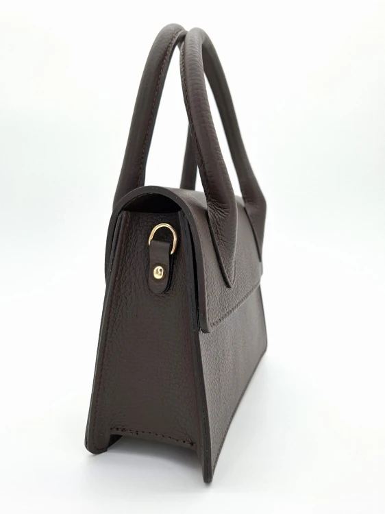 mini kuferek brązowy torebka damska