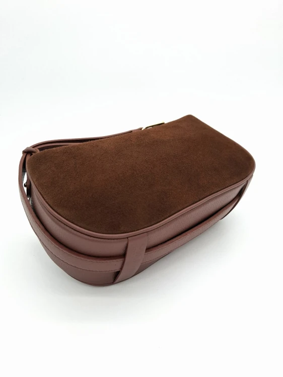 torebka bauletto brazowa wloska vera pelle