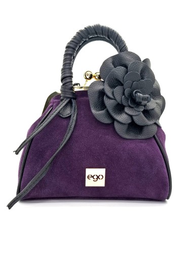 torebka damska ego flora fioletowa kwiatek