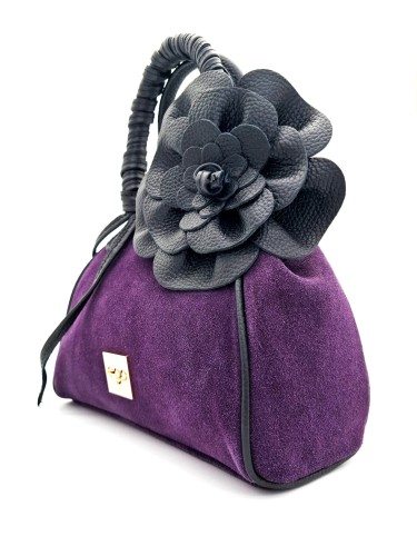 torebka damska ego flora fioletowa kwiatek