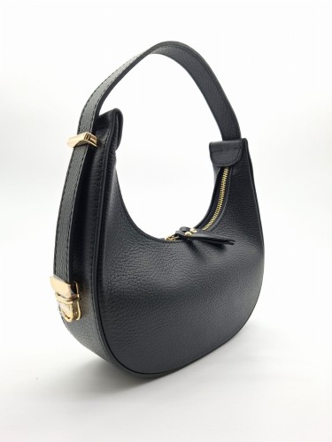 mini torebka elegancka mala skorzana vera pelle czarna