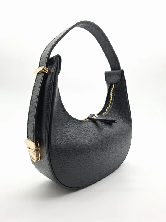 mini torebka elegancka mala skorzana vera pelle czarna