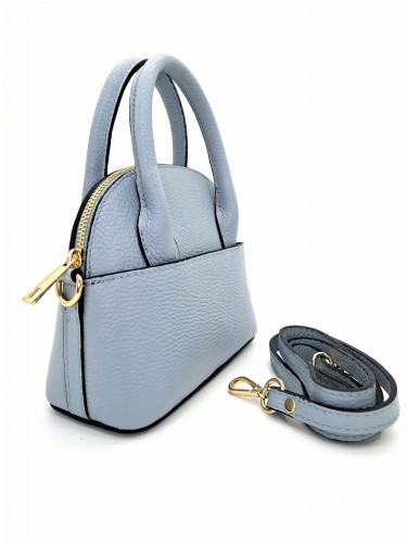 mala blekitna torebka damska skora naturalna Betty w Butik Hrabina