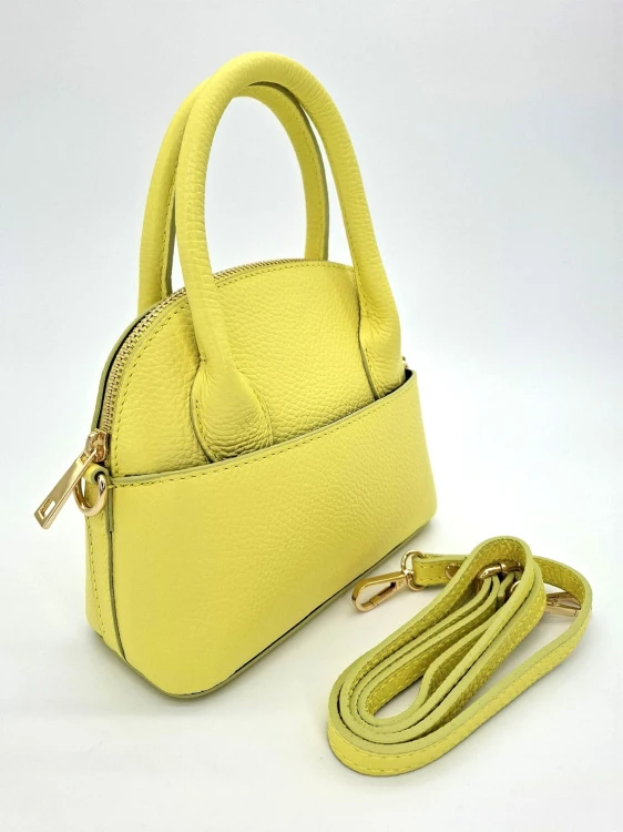 vera pelle zolta torebka damska na ramie betty