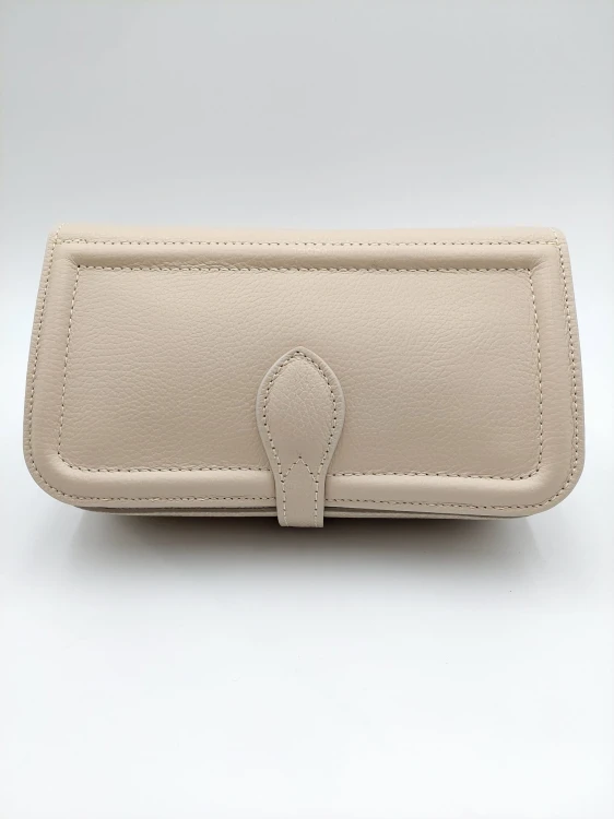 Skórzana mała torebka na ramię lub do ręki wykonana ze skóry naturalnej we Włoszech, model Arabella