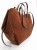 prezentacja boku torby shopper vero duża a4 zamsz brązowy