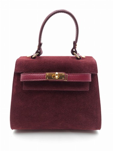 zamszowy kuferek vera pelle torebka damska elissa w butik hrabina