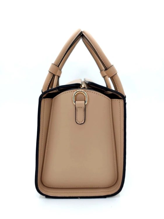 tom &amp; eva torebka listonoszka kuferek beżowy widok z boku