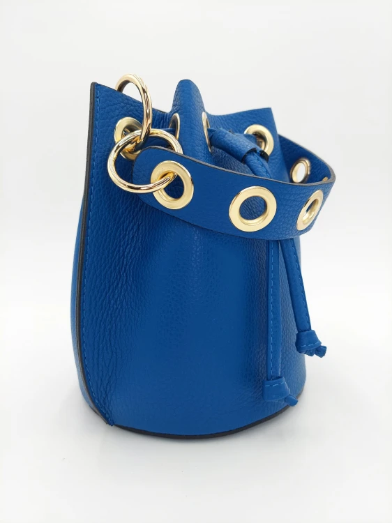 torebka worek wiazany niebieski