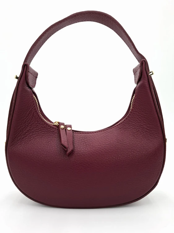 mała bordowa torebka wizytowa