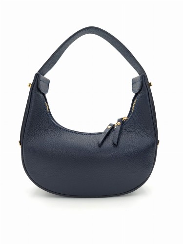 granatowa torebka skórzana elegancka