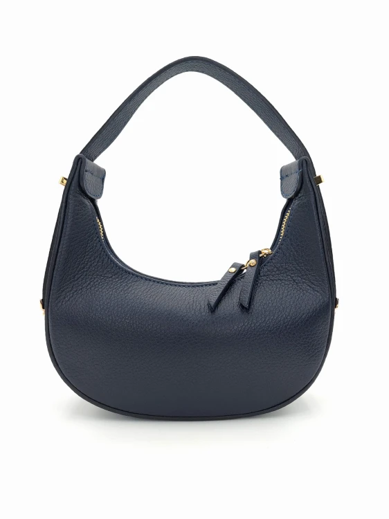 granatowa torebka skórzana elegancka