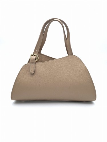 vera pelle torebka beżowa skórzana