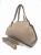 borse in pelle torebka beżowa taupe skóra naturalna