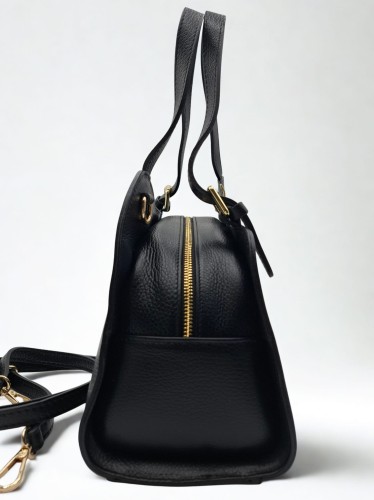 czarny kuferek damski torebka vera pelle