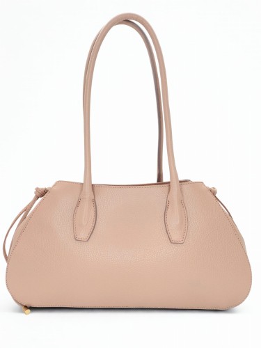 vera pelle torba skórzana jamnik różowa