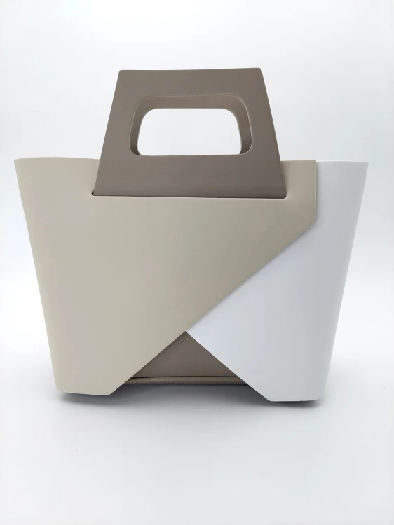 torebka trójkolorowa skórzana