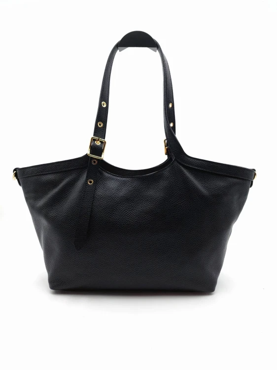 borse in pelle torebka shopper czarna