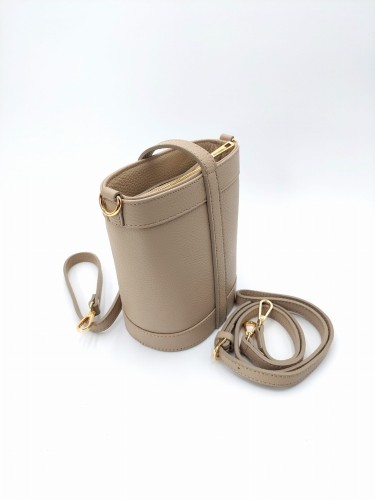 torebka beżowa mała skórzana