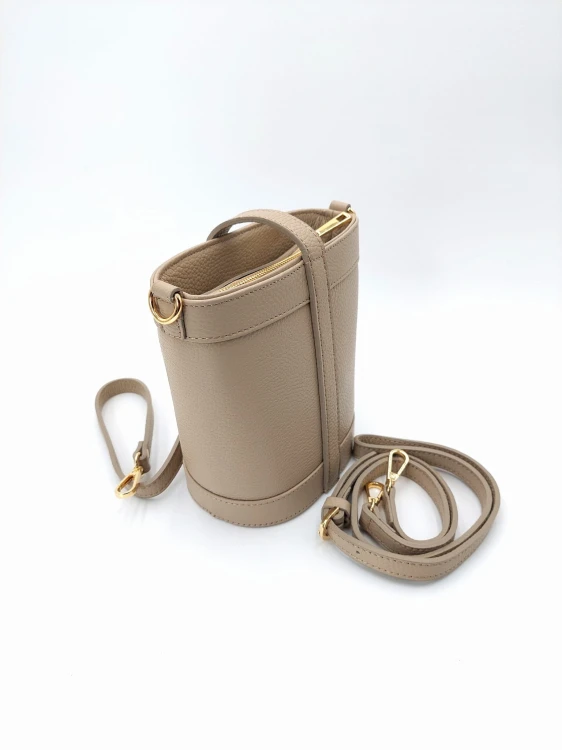 torebka beżowa mała skórzana