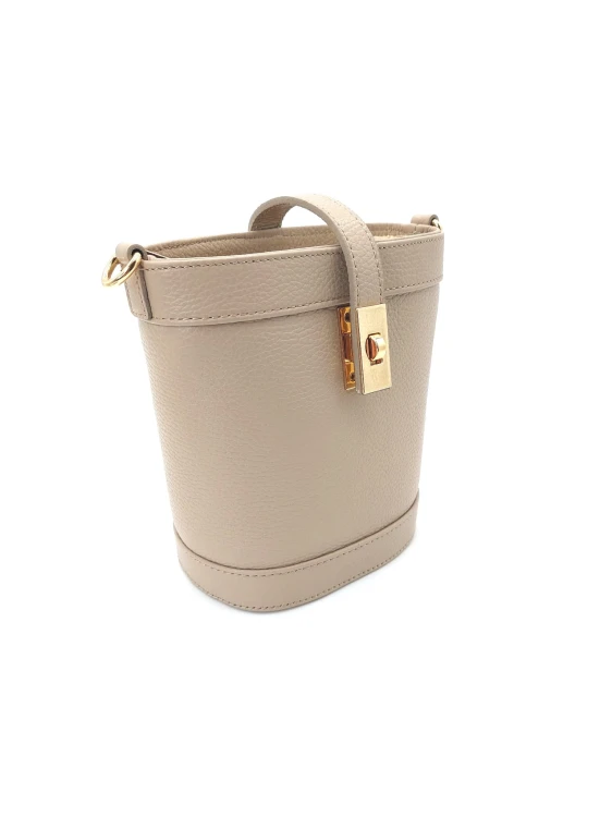 torebka skórzana kubełkowa włoska skóra