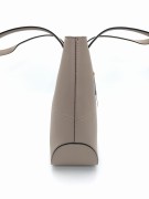torebka beżowa taupe skóra naturalna vera pelle
