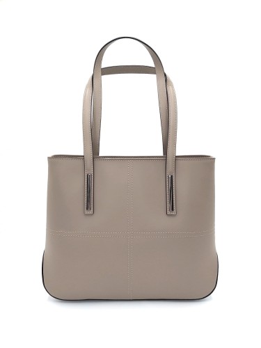 torebka damska skóra naturalna ruga taupe