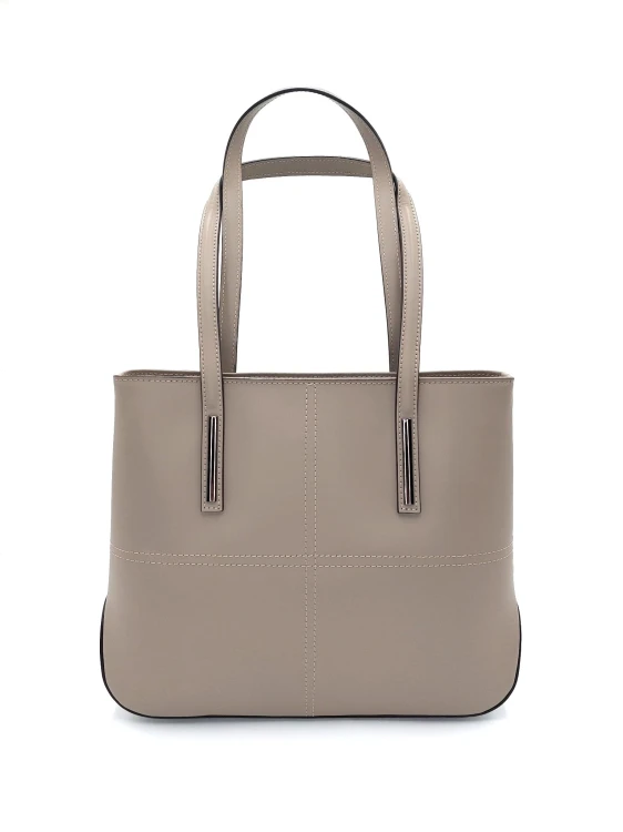 torebka damska skóra naturalna ruga taupe