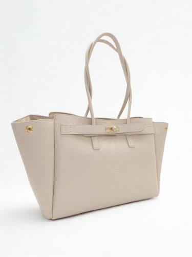 torebka skórzana A4 shoper typu hermeska