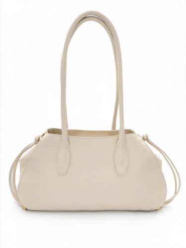 torebka skórzana listonoszka jasny beż