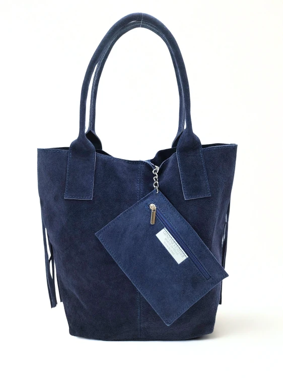 zamszowa torebka damska shopper ciemny niebieski.jpg