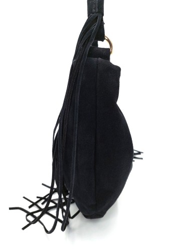 torebka czarna w stylu boho